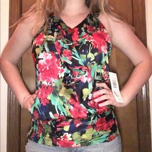 Sunny Leigh Floral Blouse! Size Petite Large